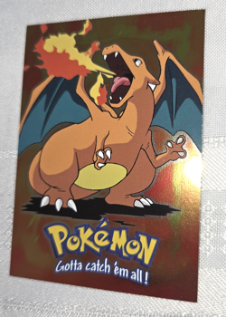 Topps 1999 Pokemon Charizard Card Foil First Movie Edition #6 Ungraded - Image 2