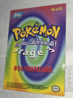 Topps 1999 Pokemon Charizard Card Foil First Movie Edition #6 Ungraded - Image 4
