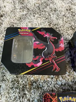 POKEMON LOT OF TRADING CARD GAME STORAGE CASE TIN METAL CASES Empty No Cards - Image 4
