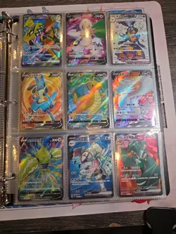 Pokemon Card Lot Binder V/VMAX IR Hits Ex 180 Cards NM Full Art - Image 5