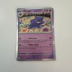 Pokemon Sv: Scarlet and Violet Gengar Holo Rare Card 094/165, Awesome ART! - Image 1