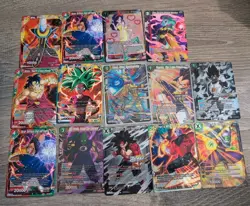 Tournament & Promo & SR 14 Card Lot Dragon Ball Super Masters CCG Game Rare - Image 1