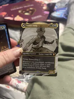 Magic: The Gathering Legendary Avatar Aang & Aang Master of Elements TLA Transf… - Image 1