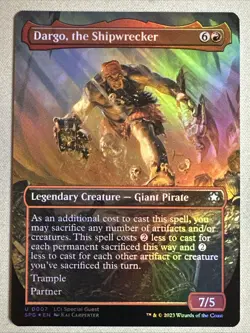 MTG / Dargo, the Shipwrecker / SPG / #7 / FOIL (Borderless) / Uncommon / NM - Image 1