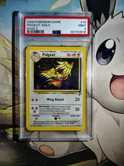 Pidgeot 14/130 Base Set 2 Holo PSA 9 Mint Pokemon 2000 Possible Swirl - Image 1