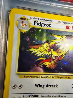 Pidgeot 14/130 Base Set 2 Holo PSA 9 Mint Pokemon 2000 Possible Swirl - Image 2