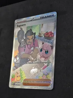 2023 Saguaro Full Art Holo Trainer Sv02 Paldea Evolved Pokemon TCG - Image 3