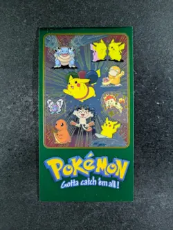 2000 Topps Pokemon TV Animated Series 2 Oversized Tin Topper #1 Pikachu & Others - Image 1