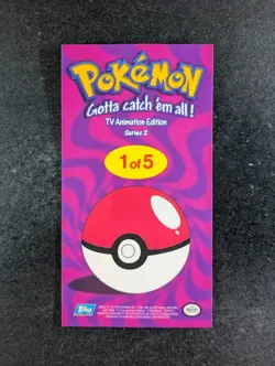 2000 Topps Pokemon TV Animated Series 2 Oversized Tin Topper #1 Pikachu & Others - Image 2