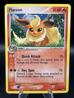 Pokemon TCG Flareon Holo Rare 2/17 POP Series 3 - Image 1