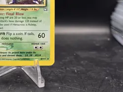 Pokemon TCG Heracross 6/111 1st Edition Neo Genesis Holo Rare LP - Image 5