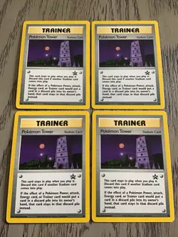 Pokemon TCG | Pokemon Tower | WoTC Promo 42 | 4 Cards Set - Image 1