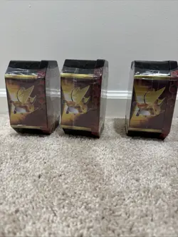 Pokemon TCG Hidden Fates Tin Charizard GX Factory Sealed Bundle (3) - Image 2