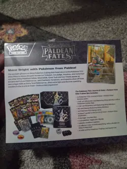Nintendo Pokemon TCG Scarlet & Violet Paldean Fates Elite Trainer Box - 9 Packs 820650856181 - Image 2