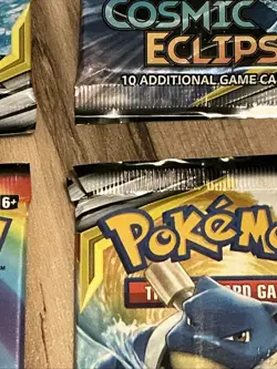 Pokemon Sun and Moon Cosmic Eclipse 8 Booster Packs Bundle - Sealed - See Photos - Image 2