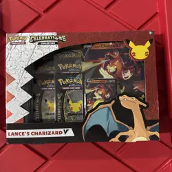 Pokemon TCG Celebrations Collection Lance's Charizard V Box Sealed - Image 1