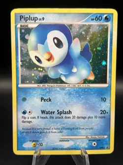 2007 Pokemon TCG Diamond & Pearl PR Promo #DP03 Piplup Holo - Image 1