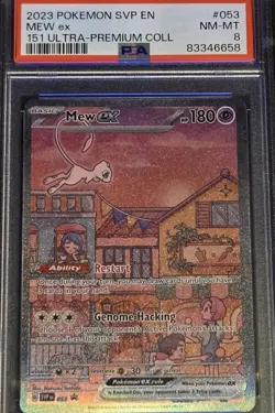 Mew EX SVP 053 Pokemon TCG Scarlet & Violet 151 PSA 8 - Image 3