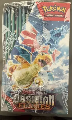 Pokemon Scarlet & Violet Obsidian Flames Booster Box New Sealed - 36 Packs - Image 3