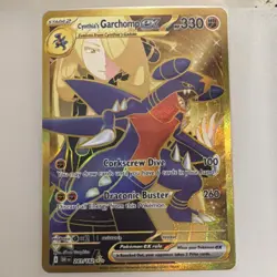 Pokemon Cynthia's Garchomp ex Full Art Hyper Rare Holo Sv10 241/182 330 HP - Image 1