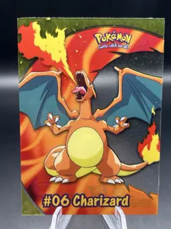 Pokemon TCG Charizard #06 Topps Clear Series PC3 Nintendo Rare TV Animation - Image 1