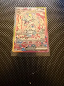 2025 Pokemon Prismatic Evolution Special Illustration Rare Sylveon ex #156/131 - Image 1