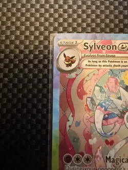 2025 Pokemon Prismatic Evolution Special Illustration Rare Sylveon ex #156/131 - Image 5