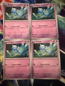 Pokemon TCG - 4x Frillish 044/086 - Common + Reverse - White Flare Near Mint - Image 1