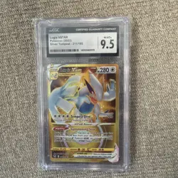 CGC 9.5 GEM MINT Lugia VSTAR 211/195 Silver Tempest Secret Rare 2022 Pokemon - Image 2