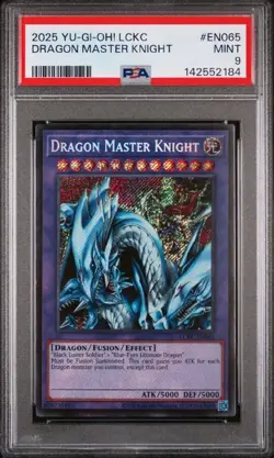 2025 YU-GI-OH! LCKC DRAGON MASTER KNIGHT#EN065MINT9 - Image 1