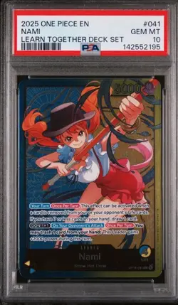 2025 ONE PIECE EN NAMI LEARN TOGETHER DECK MT 10 :RORONOA ZORO Psa 9(SEQUENTIAL - Image 2