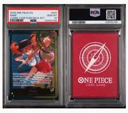 2025 ONE PIECE EN NAMI LEARN TOGETHER DECK MT 10 :RORONOA ZORO Psa 9(SEQUENTIAL - Image 4