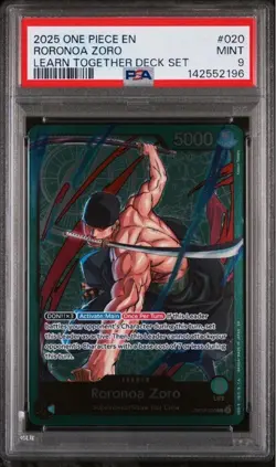 2025 ONE PIECE EN NAMI LEARN TOGETHER DECK MT 10 :RORONOA ZORO Psa 9(SEQUENTIAL - Image 5