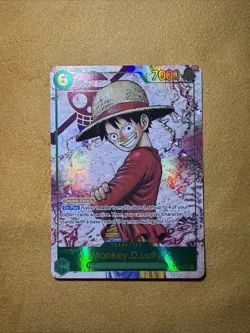 ONE PIECE Card Monkey D Luffy SEC Manga Alt Art OP13-118 Carrying on His Will US - Image 1