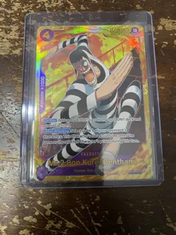 One Piece TCG Mr.2 Bon Kurei (Bentham) EB01-061 SEC PRB02 Secret Rare English - Image 1