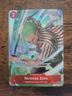 OP14-015 Roronoa Zoro - (Alternate Art) The Azure Sea's Seven One Piece Mint - Image 1