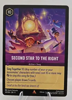 Second Star to the Right 60/204 Disney's Lorcana Fabled Regular - Image 1