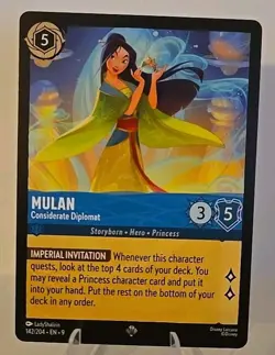 Mulan Considerate Diplomat 142/204 Disney's Lorcana Fabled Regular - Image 1