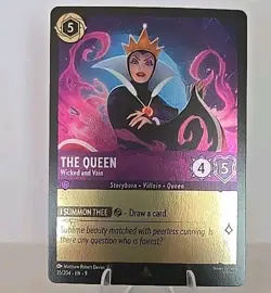 The Queen Wicked and Vain 35/204 Disney's Lorcana Fabled Cold Foil - Image 1