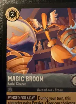 Magic Broom - Aerial Cleaner 185/204 Common Ursula's Return Disney Lorcana TCG - Image 2