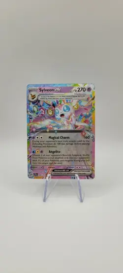 Pokemon TCG: Sylveon ex 086/191 Sv08: Surging Sparks Holo Card NM - Image 1