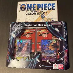 One Piece Card Game Illustration Box Vol. 6 Factory Sealed! + Color Walk 1 Book! - Image 1