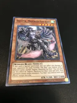 Sagitta, Maverick Fur Hire MP19-EN250 Yu-Gi-Oh! Card Light Play 1st Edition - Image 1
