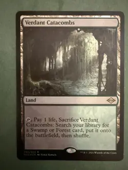 MTG: Verdant Catacombs Foil Card Modern Horizons 2 -LP - Image 1