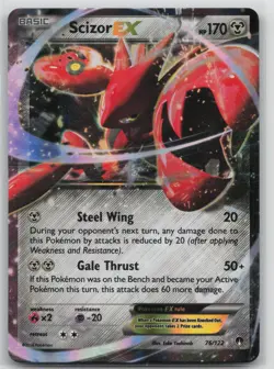 Pokemon Card Scizor EX Ultra Rare XY - BREAKpoint 76/122 - Image 1