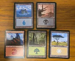 Magic The Gathering basic land lot 35 + Cards - Image 1