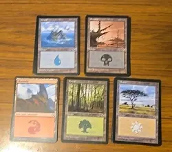 Magic The Gathering basic land lot 35 + Cards - Image 2
