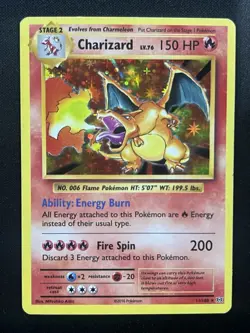 Charizard XY 11/108 Holofoil (LP) XY Evolutions Pokemon Card 2016 Holo Rare LP - Image 1