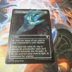 Arcane Signet Borderless Commander Masters MTG NM - Image 1
