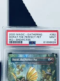 2020 Magic The Gathering MTG IKO Showcase #382 Dorat The Perfect Pet PSA 9 - Image 2